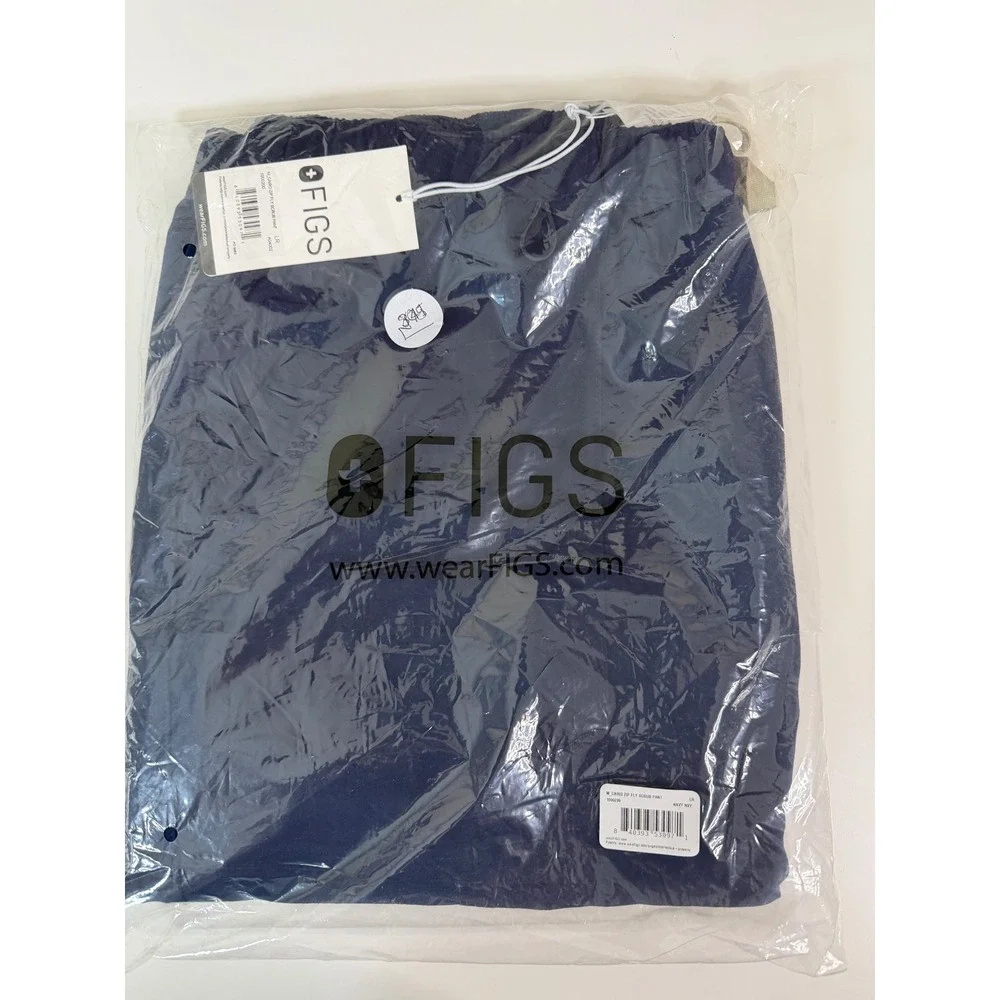 FIGS Cairo Zip Fly Scrub Pant Mens Large Cargo Pocket Medical Workwear Hospital